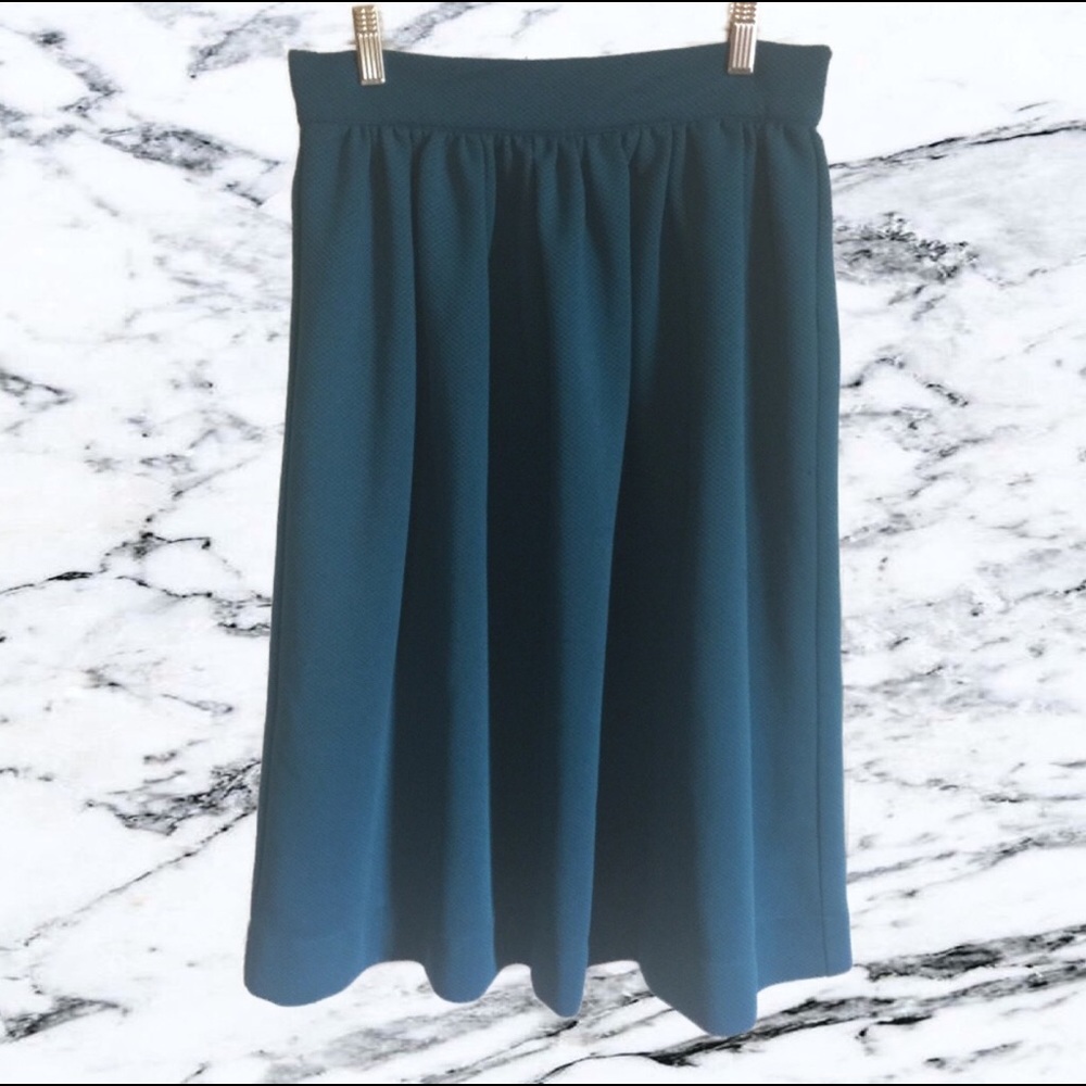 A-Line Scuba Midi Skirt